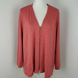 LOGO Lounge Zip Up Cardigan